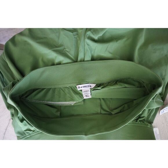 Athleta 198671-40 Women's Sz 10/Tall Green Brooklyn Mid-Rise Ankle Pants - Picture 3 of 12